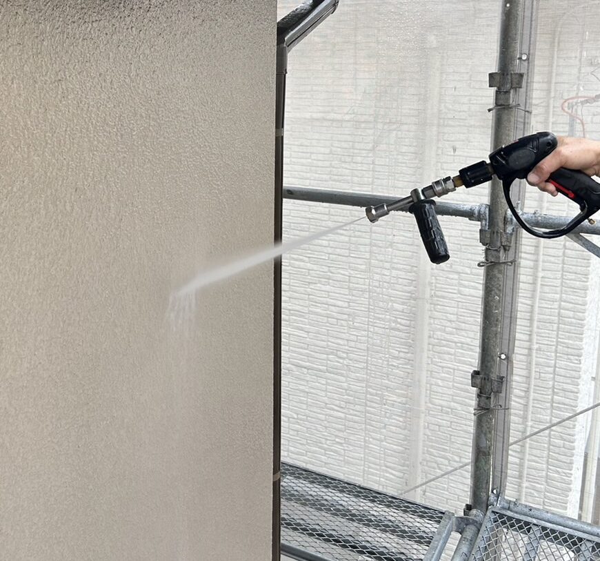 静岡市　外壁塗装　高圧洗浄